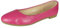 Ladies Ballerina Flats Shoes Women Plain Comfy Slip On Work Office School Pumps Size Fuchsia 4
