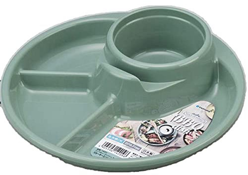 Assiette alimentaire pour mesurer les repas et mesurer les repas - Outil portable pour perdre du poids (vert)