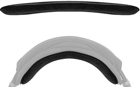 Geekria Velour Headband Pad with Hook and Loop, Soft Replacement for Headphones, Easy DIY Installation, No Tools Required Compatible with Geekria Cushion (Black)