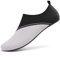 Sixspace Badeschuhe Damen Herren Wasserschuhe Schwimmschuhe Männer Frauen Strandschuhe Aquaschuhe Barfußschuhe für Strand,Pool,Meer,Wassersport,Tauchen,Surfen,Aqua Cycling(Schwarz/Grau,35 EU)
