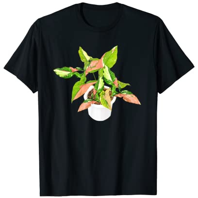 Syngonium Tricolor Exotische Zimmerpflanze Addict Lovers Design T-Shirt