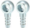 QUARKZMAN 10mm Diamètre 7.5 mm OD Moto Banjo Raccord Adaptateur - 2 pcs