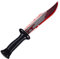 Edozos Halloween Kunststoff Prop Waffen Cosplay Verkleidung Zubehör Gefälschte Blutige Waffe Axt Slasher Messer Machete Halloween Spielzeug (Bloody Knife (33cm))