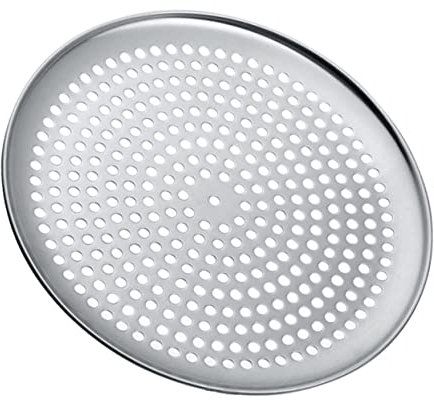 VINTORKY Bandeja Redonda para Pizza De Perforada Resistente Altas Temperaturas Antiadherente y Duradera Molde Multiusos para Horno Doméstico Fácil Limpieza Afilados