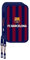 Safta F.C. Barcelona, Schulmäppchen mit 36 Utensilien, Federmäppchen für Kinder, ideal für Kinder von 5 bis 14 Jahren, bequem und vielseitig, 12,5 x 5,5 x 19,5 cm, Marineblau/Granat,
