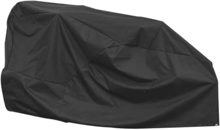 CAXUSD Holzspalterabdeckung aus Oxford Stoff Regendichte Schutzhülle für Elektrischen Hydraulischen Brennholzspalter Verstellbare Abdeckung für Gartenmöbel und 211 X 117 X 100cm Schwarz