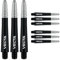 WINMAU Dart Shaft - Vecta Polycarbonat Dartschäfte - 1 Set pro Packung (insgesamt 3 Dart-Schäfte) - Professionelles Dartzubehör - Schwarz & Silber Medium Schäfte