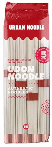 Urban Noodle Udon Noodles Authentic Thick Vegetarian Friendly Japanese Noodles, Perfect for Soups & Stir-Fries, 300 g (Pack of 1)