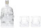 Booso Vidrio Transparente con Forma de Calavera, Vidrio con Alto Contenido de Borosilicato, Utensilio para Vino Resistente Al, Botella de Vino con Forma de Calavera