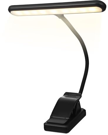 JOINPAYA Ansteckbare Klavierlampe Led Mit Akku Flexible Usb Leselampe Dimmbare Notenständerleuchte Für Musik Und Lesen