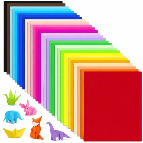 60 Blatt Tonpapier A4, 30 Farben, 150 g/m², buntes Bastelpapier, farbige Blätter für Origami, Malen, Kartenherstellung, Einladungen, Kinder DIY, Basteln und kreative Projekte