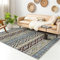 DJHWWD Teppichen Teenager Zimmer deko Flur rechteckiger Teppich Schlafzimmer Blauer rutschfest und fallsicher Auslegware Teppichboden terrassen 80X120CM