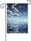 GGNKDL Cielo blu e nuvole bianche stampa Bandiera da giardino decorazione cortile esterno adatto per tutte le stagioni 30,5 x 45,7 cm