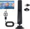 Festberg Hitenna Wavemax HD TV antenna (100 channels, 50 miles, 3m cable) Plug and Play and Comes for indoor/outdoor use (1 Piece)