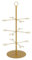 WAZUBC Cocktail Tree Stand for 12 Glasses, Champagne Cocktails Gin Hanging Display Stand for Beverage Cocktails Bar Party (Gold)
