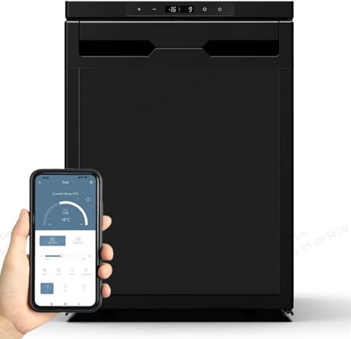 GEARFLOW CR40x 40L Compressor Car Fridge Freezer, 12v /24 V Camping Refrigerator With Buletooth APP, Cigarette lighter for Truck Campervan RV Boat, -20℃ to 20℃