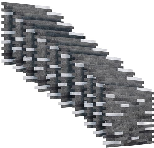 AS COUNTRY STONE Selbstklebende Mosaikfliesen | 29,2cm x 29,2cm | Wandpaneele für mühelose Montage | Akustikpaneele | Wandverkleidung - Küchenrückwand | Klebefliesen