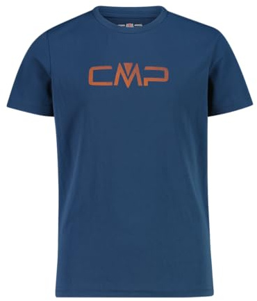 CMP Jungen Logo Print T-Shirt mit Dry Function Gr. 140 | schneller Feuchtigkeitstransport, atmungsaktives Material, leichtes Tragegefühl, für Freizeit & Alltag