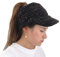 URSING Damen Grobstrick Beanie Mütze Pferdeschwanz Frau Winter Twist Schirmmütze Wollmützen Damenmütze Aushöhlen Kappen Strickmütze mit Zöpfen Loch Wintermütze (B)