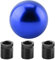 Fydun Pomo palanca de cambios, Perilla de cambio de engranaje del automóvil Cabeza de cambio de engranaje Forma de bola redonda universal Perilla manual(Azul)