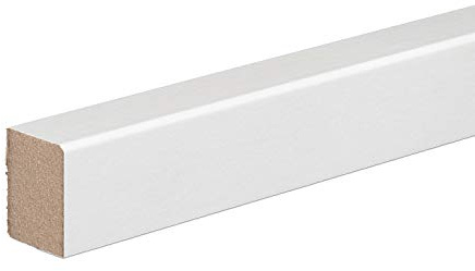 REESE | Vorsatzleiste Deck- Abschluss- Sockelleiste | MDF WEISS Folie | 20x15mm | 5 Stück | 11,5lfm
