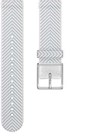 Polar Gewebtes Armband 20mm Weiß S/M