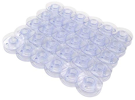 CKPSMS Marke - # 4114401 Kunststoffspule (beide Seiten sind flach) Kompatibel mit Husqvarna Viking Nähmaschine (30Stück)