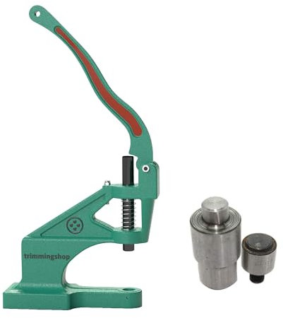 Trimming Shop Ösen Befestigung Schablonen Set Mit Universal Grün Handpresse Maschine für DIY Yoga Matte, Plane, Vinyl Banner, Pool Abdeckungen Machen (16mm)