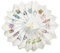 Hellery 12X ELEGANTE FRAUEN DAMEN GESTICKTE LACE HANKIES BUTTERFLY HANKERCHIEFS