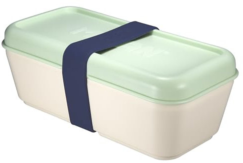 Milan 64160 Recipiente para Alimentos Rectangular 0.75L, Tapa Verde