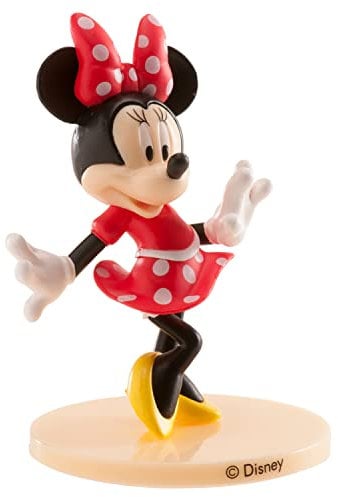 dekora- Decorazione per Torte con la Raffigurazione di Minnie Mouse della Disney in PVC-9 cm, Multicolore, 9 Centimeters, 347174