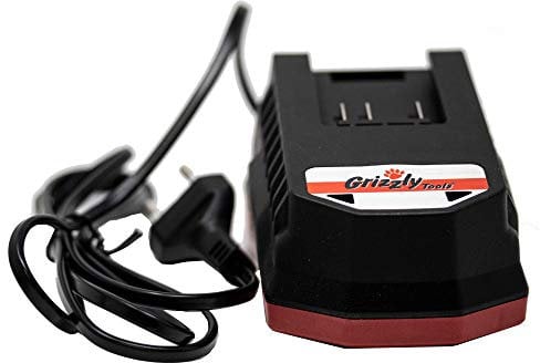 Grizzly Tools Schnell Ladegerät 20 Volt 2,4 A geeignet 20 Volt Geräteserie Schnell Ladung Kabel Ladegerät Batterieaufladung Akku Batterie Ladekabel