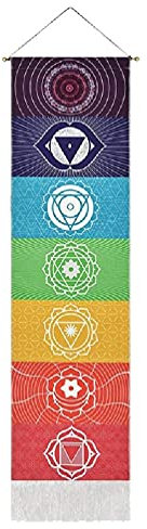 7 Chakra Mandala Tapisserie Yoga Meditation Banner Poster Wanddekoration Gemälde Kunst 7 Chakra Wandbehang