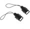 Camera Connectors Loops 2PCS 1.2cm Quick Release Buckle Kit Neck Strap Camera, Black, M, CAMLOOP