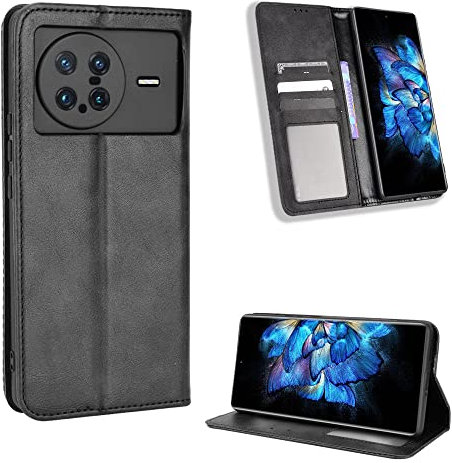 BellaCase Vivo X Note Coque [Étui Portefeuille] [Fonction Support] [Slots pour Cartes] [Couverture à Rabat Magnétique] Compatible avec Le Smartphone Vivo X Note(Noir)