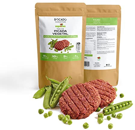 Mezcla para preparar Picada Vegetal - Carne 100% vegana - Gluten Free - Alta en proteínas