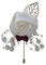 YJZQ Bräutigam Anstecknadel Brautn Corsage Boutonniere Künstlicheblume Hochzeit Boutonniere Handgefertigte Brosche Hochzeit Prom Bankett Blumendekor für Bräutigam Herren Braut Frauen