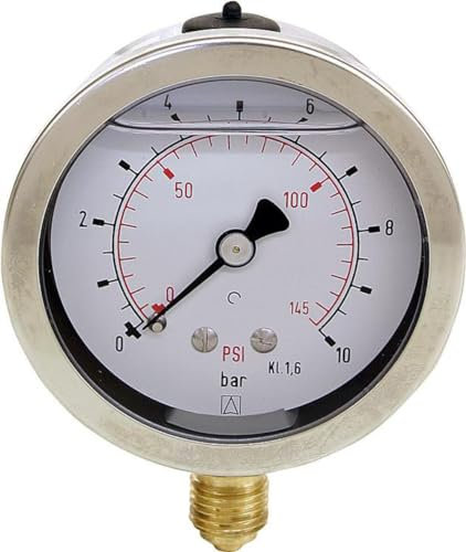 Afriso Glyzerin-Manometer Ø63mm DN8 1/4 radial 0-400bar