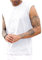 Rela Bota Mens Workout Tank Tops Muscle Athletic Sleeveless T-Shirts Fitness Gym Bodybuilding Running Tees, Weiss/opulenter Garten, L