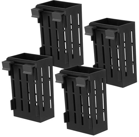 Zerodeko 4pcs Aquarium Plant Stand Aquatic Plants Holder Aquarium Substrate Rimless Aquarium Red Root Floater Aquarium Plant Aquatic Plant Basket Fish Decor Fish Tank Box Plastic