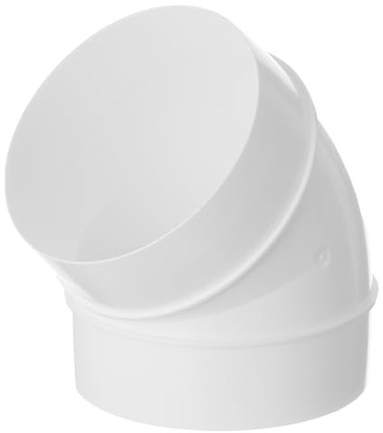 Ø 100mm Rohrbogen 45 Grad Rundrohr Bogen Lüftungsschlauch Verbinder Adapter