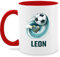 Tasse Tassen 325ml - Fußball Schuss Cool Fußballfan | Fußballgeschenkideen - 325 ml - Rot - namenstasse junge geschenke für fussballfans fussball leon glühweintassen fussballzubehör jungs
