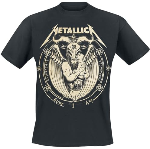 Metallica T Shirt Darkness Son Band Logo Nue offiziell Unisex Schwarz