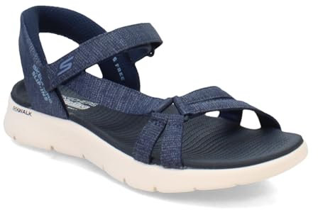 Skechers Femme GO Walk Flex Sandal Illuminate, Navy, 41 EU