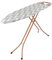 Beldray LA031596ROSEFEU7 Ironing Board - Folding Collapsible Ironing Table, Adjustable Iron Rest, 7 Height Options, Thick Underlay for Smooth Press, Heat Reflective Cover, Hanger Slots, 122 x 38 cm