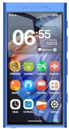 Hiby Digital M300 Hi-Res Reproduzent 4 Zoll Android 13 Azul