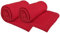 DILUMA Fleecedecke 130x170 cm 2er Set Dunkelrot - Sofadecke mit Anti-Pilling & Kettlerand - Stoffqualität ca. 400G - Pflegeleichte und Samtweiche Couchdecke - OEKO-TEX100