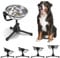 Vexong Erhöhter Hundenapf, Futterschale für Hunde,Edelstahl, Hundefutternapf, Wassernapf, höhenverstellbar, rutschfest, erhöhter Hundenapf, Set, Metallständer, (M)