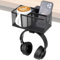 BODYGAD 4 in 1 Cup Holder, Desk Gadgets with Headset Holder Under Desk Headphone Stand Rotating Headphone Stand Removable Cup Holder Pen Holder Organizer for Cup Mobile Phone
