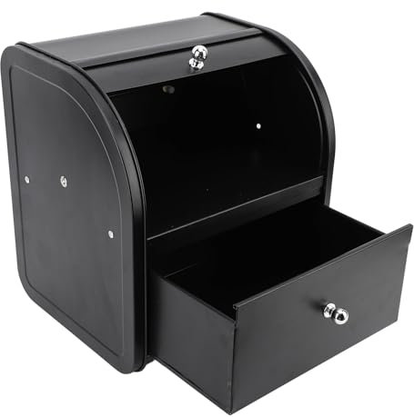 Caja de Pan para Encimera de Cocina, Contenedor de Almacenamiento de Pan de Gran Capacidad de Doble Capa, Contenedor de Almacenamiento de Pan de Granja para Pan Casero, (Cajón